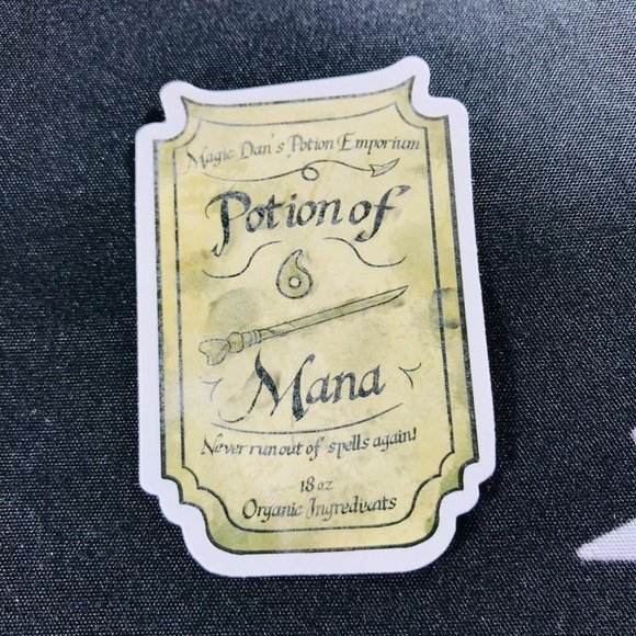Potion of Mana Witchy Sorceress Supreme Potion B0ttle Label Sticker - Picture 2 of 7